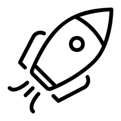 spacecraft line icon