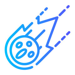 meteorite gradient icon