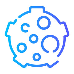 meteorite gradient icon