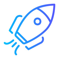 spacecraft gradient icon