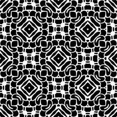Black and white abstract patterns.Seamless monochrome repeating pattern for web page, textures, card, poster, fabric, textile.