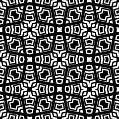 Black and white abstract patterns.Seamless monochrome repeating pattern for web page, textures, card, poster, fabric, textile.