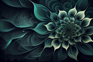 flower fractal burst arrangement