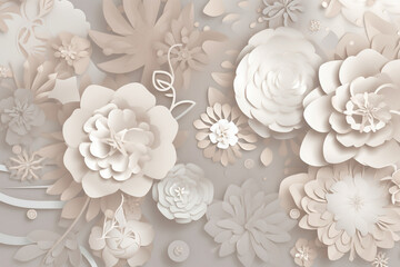 soft beige flower background
