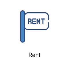 Rent icon. Suitable for Web Page,Mobile,App,UI,UX�and�GUI�design.
