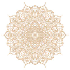 mandala pattern ornament islamic elegant nude color
