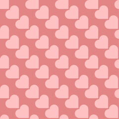 Valentine's Day hearts love pattern (vector)