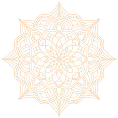 mandala pattern ornament islamic elegant nude color