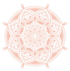 mandala pattern ornament islamic elegant nude color