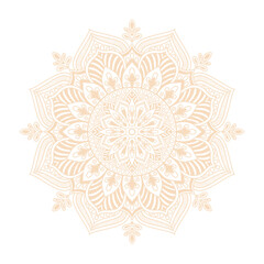mandala pattern ornament islamic elegant nude color