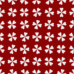 Valentine's Day hearts love pattern (vector)