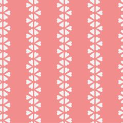Valentine's Day hearts love pattern (vector)