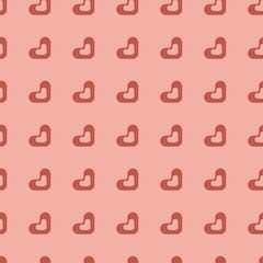 Valentine's Day hearts love pattern (vector)