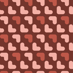 Valentine's Day hearts love pattern (vector)
