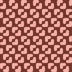 Valentine's Day hearts love pattern (vector)