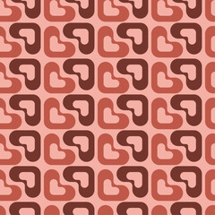 Valentine's Day hearts love pattern (vector)