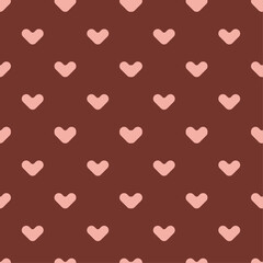Valentine's Day hearts love pattern (vector)