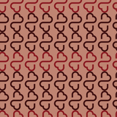 Valentine's Day hearts love pattern (vector)