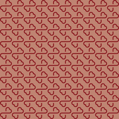 Valentine's Day hearts love pattern (vector)