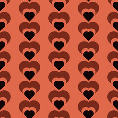 Valentine's Day hearts love pattern (vector)