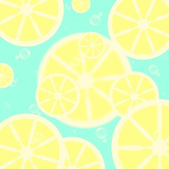 seamless pattern of lemons