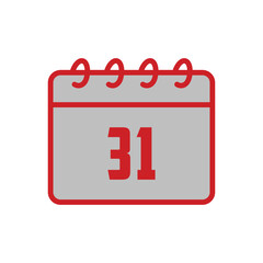 calendar, icon, color, vector, illustration, desing, logo, teplate, flat,style