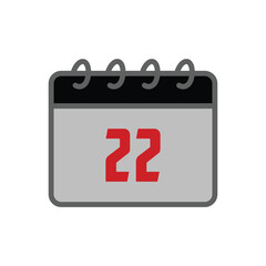 calendar, icon, color, vector, illustration, desing, logo, teplate, flat,style