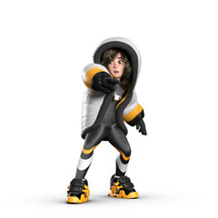 Snow Girl 3D CGI Render