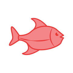 fish, icon, color, vector, illustration, desing, logo, teplate, flat,style