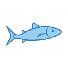 Obraz premium fish, icon, color, vector, illustration, desing, logo, teplate, flat,style