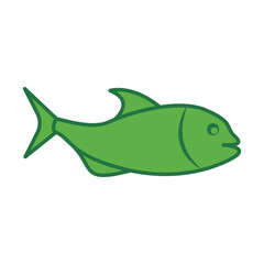 fish, icon, color, vector, illustration, desing, logo, teplate, flat,style