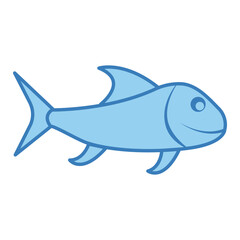 fish, icon, color, vector, illustration, desing, logo, teplate, flat,style