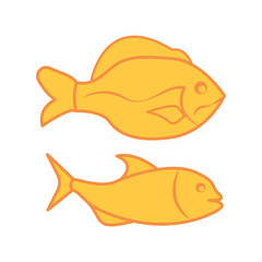 fish, icon, color, vector, illustration, desing, logo, teplate, flat,style