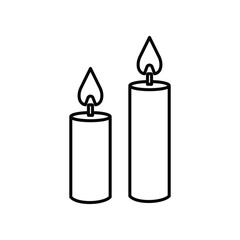 candle, icon, vector, illustration, desing, logo, teplate, flat,style