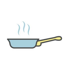 frying pan, icon, color, vector, illustration, desing, logo, teplate, flat,style