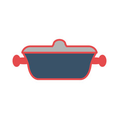 frying pan, icon, color, vector, illustration, desing, logo, teplate, flat,style