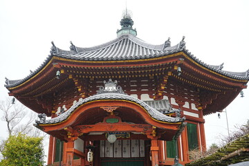 Obraz premium Nanendo of Kohfukuji Temple in Nara, Japan - 日本 奈良 興福寺 南円堂