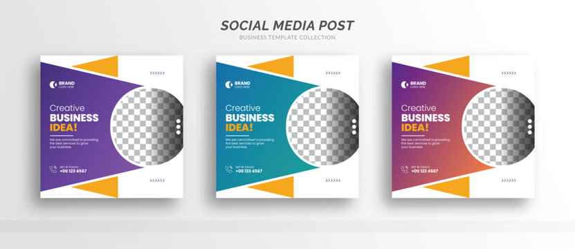 Digital business marketing social media post banner template
