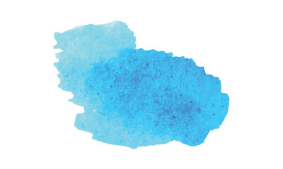 Blue watercolor splash. Abstract watercolor splatter design. Watercolor creative shapes design 
