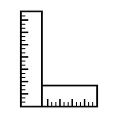 ruler, icon, line, vector, illustration, desing, logo, teplate, flat,style