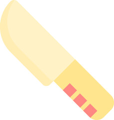 cooking knife flat icon