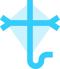 Obraz premium kite flat icon