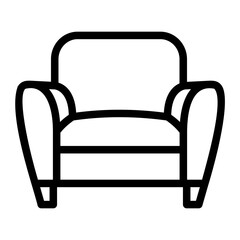 sofa line icon