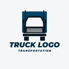 
flat truck logo template collection
