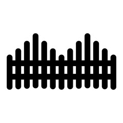 fence glyph icon