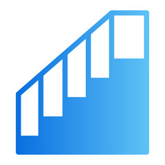 stairs gradient icon