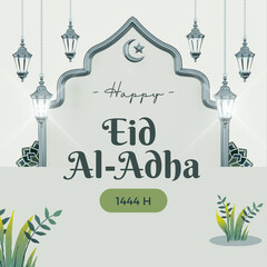 Greeting card on occasion Eid Muba, Arabic Islamic calligraphy of text Eid Mubarak for Muslim Community festival Eid. Arabic calligraphy (translation Blessed eid) background Islamic