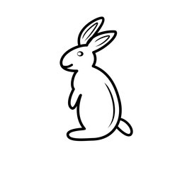rabbit line icon