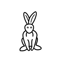 rabbit line icon