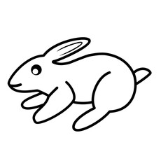 rabbit line icon